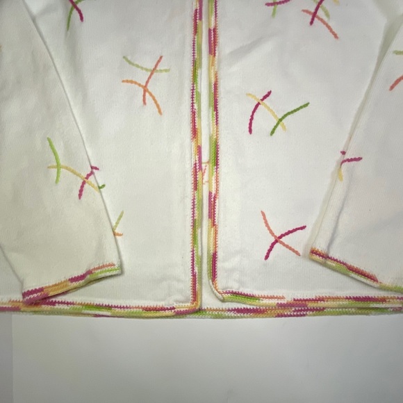 Talbots Embroidered One Button Cardigan Size M - Picture 2 of 7